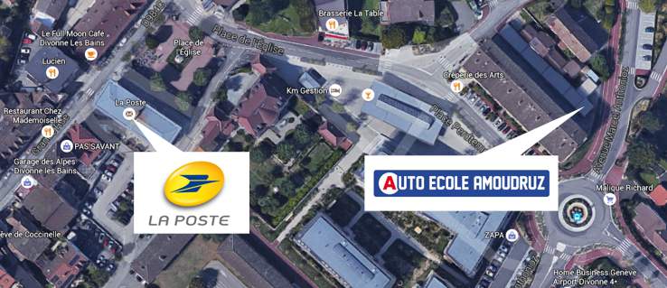 Notre adresse sur la carte